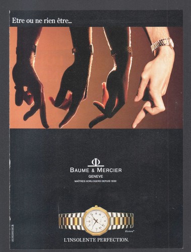 Publicité 1990 montres - publicité,